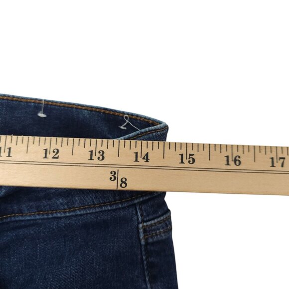 Loft Modern Skinny Crop Jeans Womens Size 28/6 Mid Rise Dark Wash Denim - Picture 12 of 14